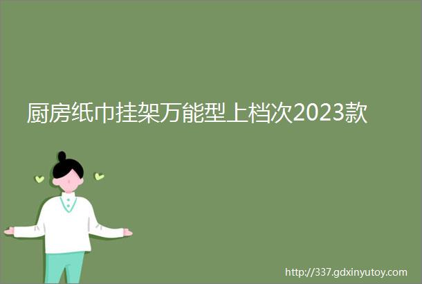 厨房纸巾挂架万能型上档次2023款