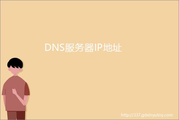 DNS服务器IP地址